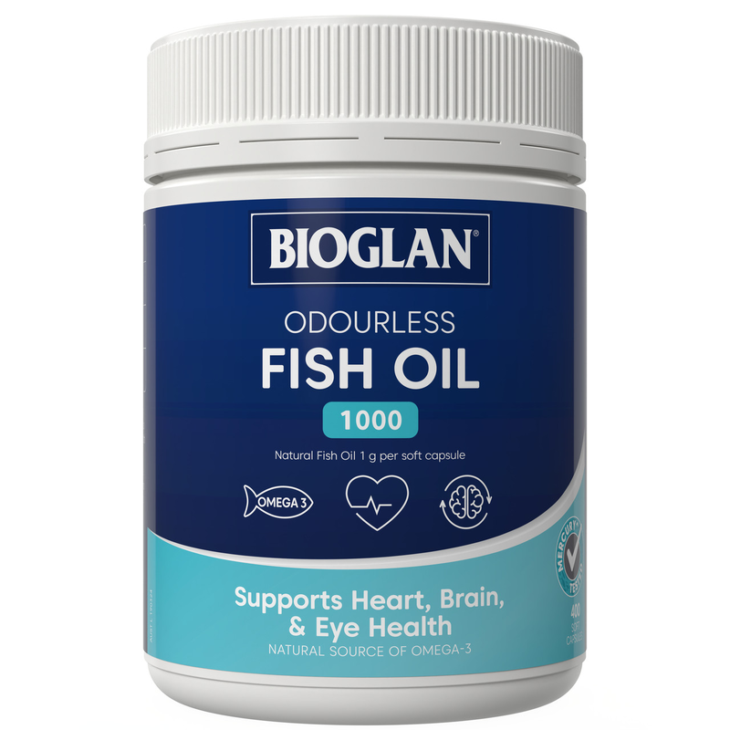 Bioglan Odourless Fish Oil 1000mg 400 Capsules