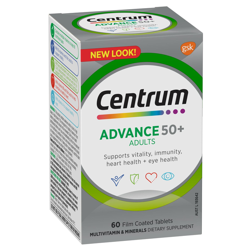 Centrum Advance 50+ Adults 60 Tablets