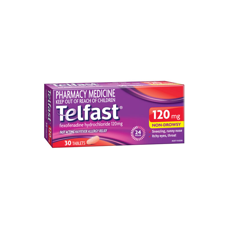 Telfast 120mg 30 Tablets 
