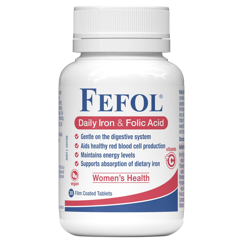 Fefol Daily iron & Folic Acid 30 Tablets