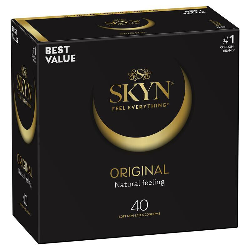 SKYN Original Natural Feeling 40 Soft Non-Latex Condoms