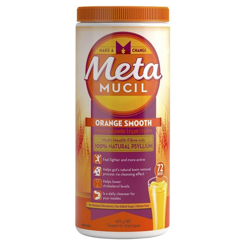 Metamucil Orange Smooth 72 Doses 425g Powder