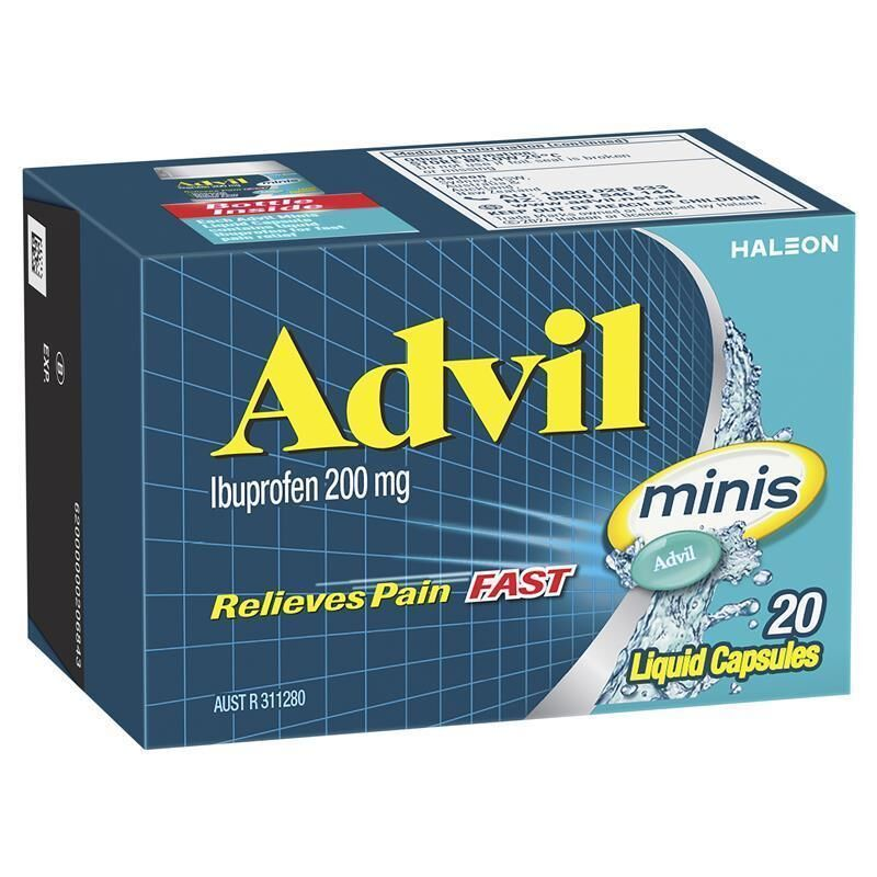 Advil Minis Liquid Capsules 20 Capsules