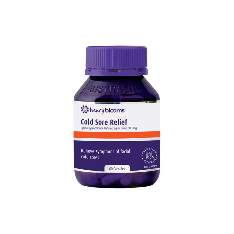 Henry Blooms Cold Sore Relief 60 Capsules