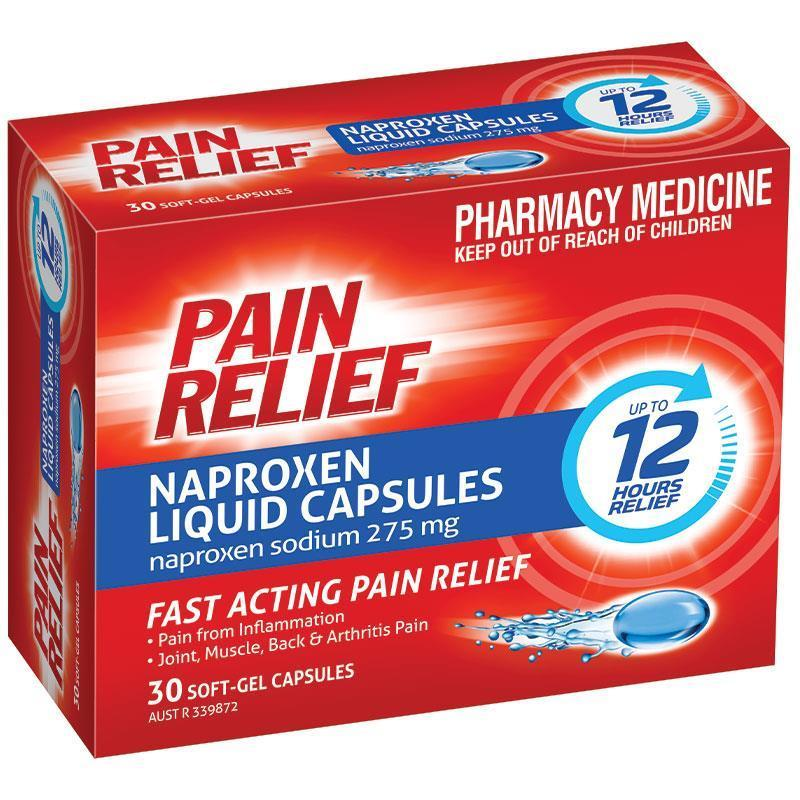 Pain Relief Naproxen 30 Liquid Capsules