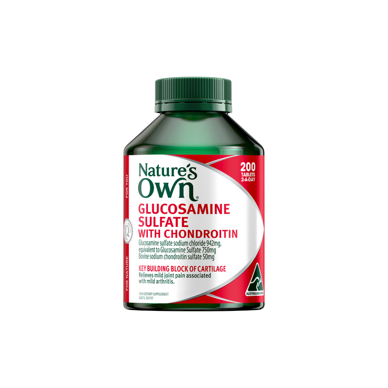 Nature's Own Glucosamine Sulfate With Chondroitin 200 Tablets
