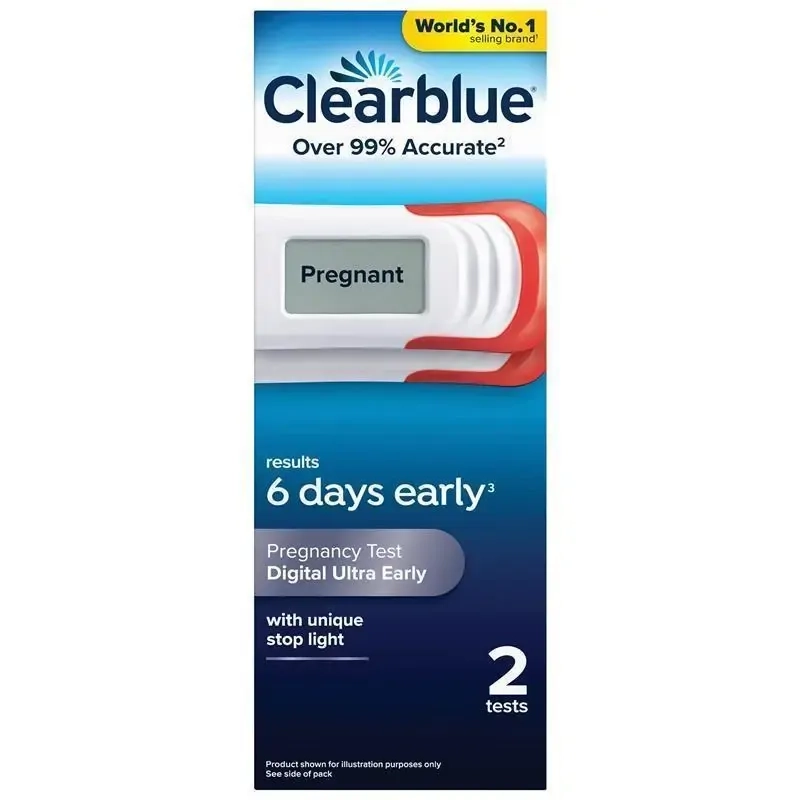 Clearblue Digital Ultra Early Pregnancy Test - 2 Digital Tests