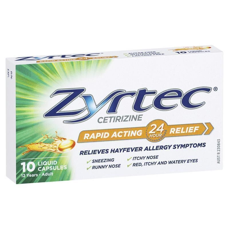 Zyrtec 10 Liquid Capsules
