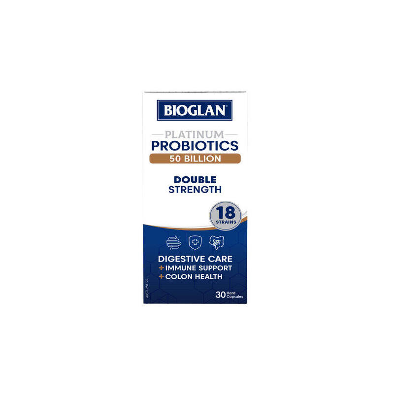 Bioglan Platinum Probiotics 50 Billion Double Strength 30 Capsules