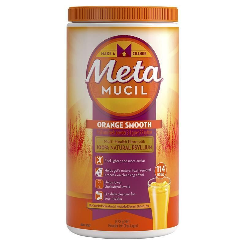 Metamucil Orange Smooth 114 Doses 673g Powder