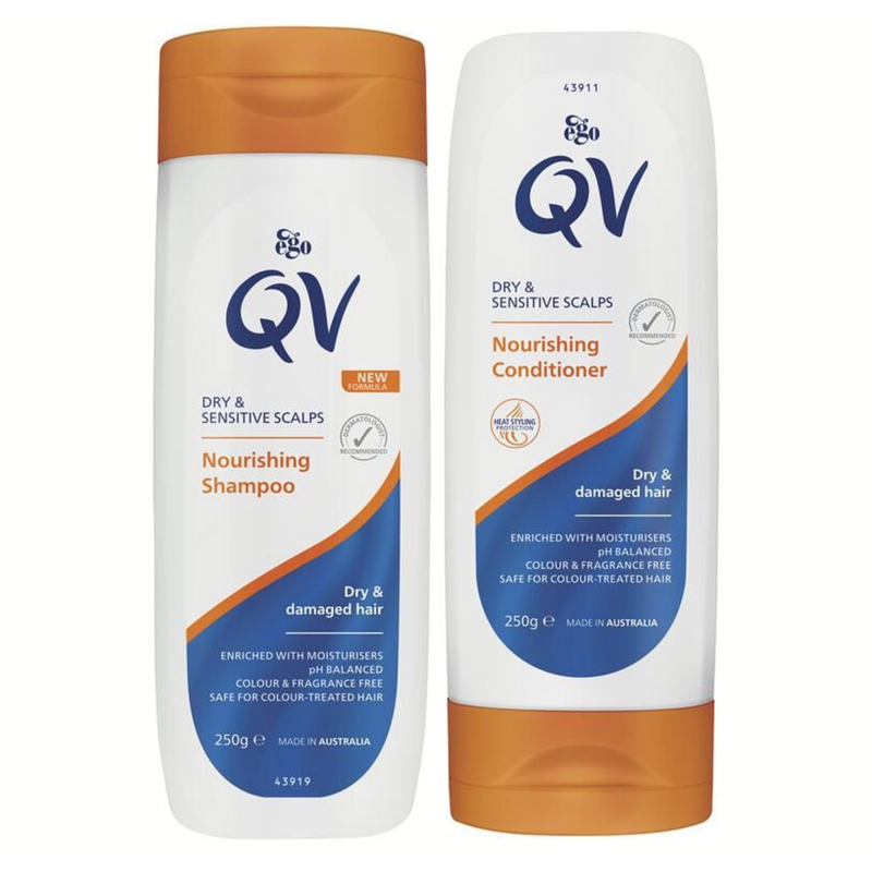 Ego Qv Nourishing Shampoo 250g + Ego Qv Nourishing Conditioner 250g