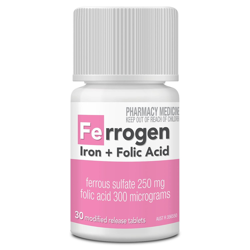 Ferrogen Iron + Folic Acid 30 Modified Release Tablets