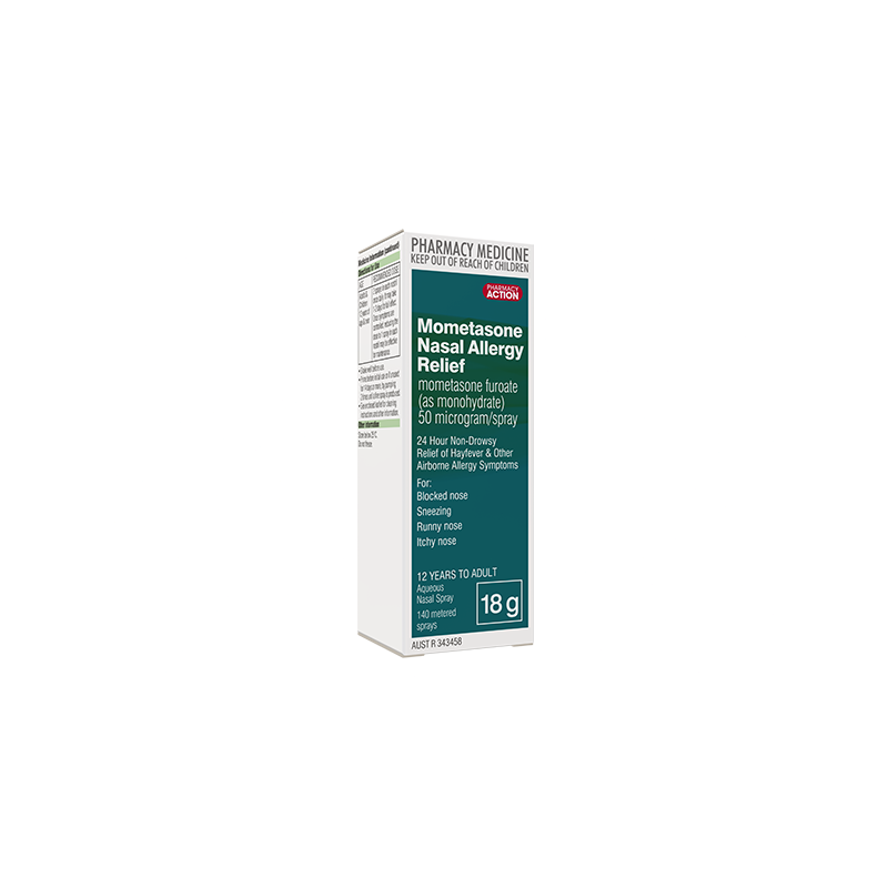 Pharmacy Action Nasal Allergy Relief 18g 140 Sprays Same as NASONEX