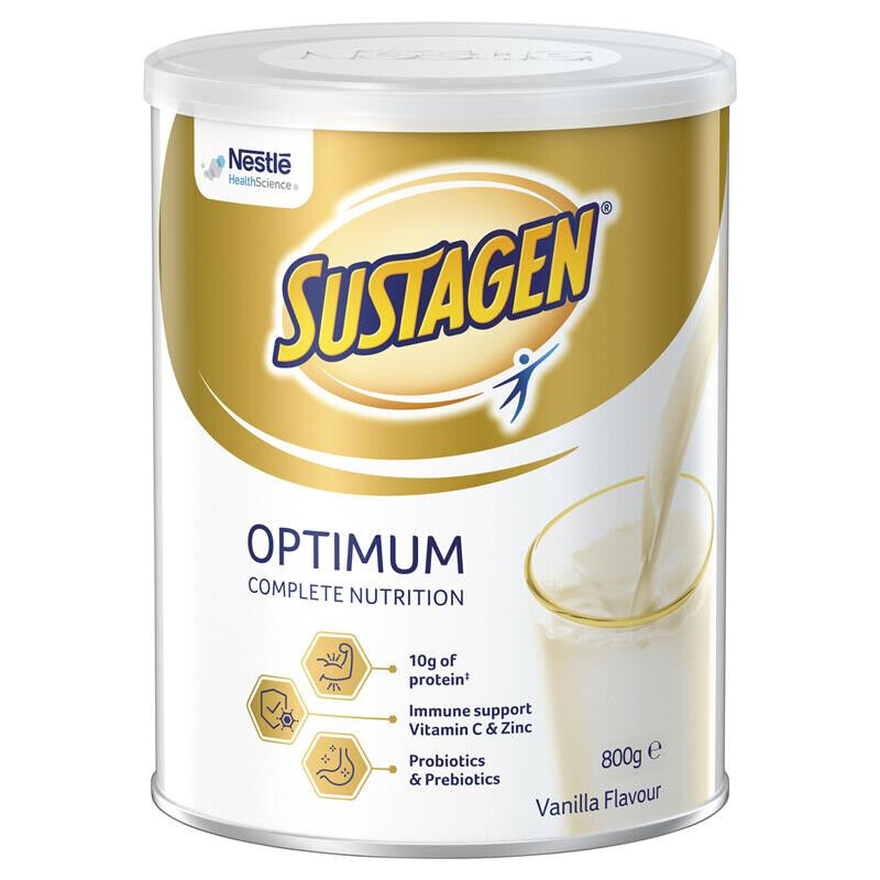 Sustagen Optimum 800g Vanilla Flavour