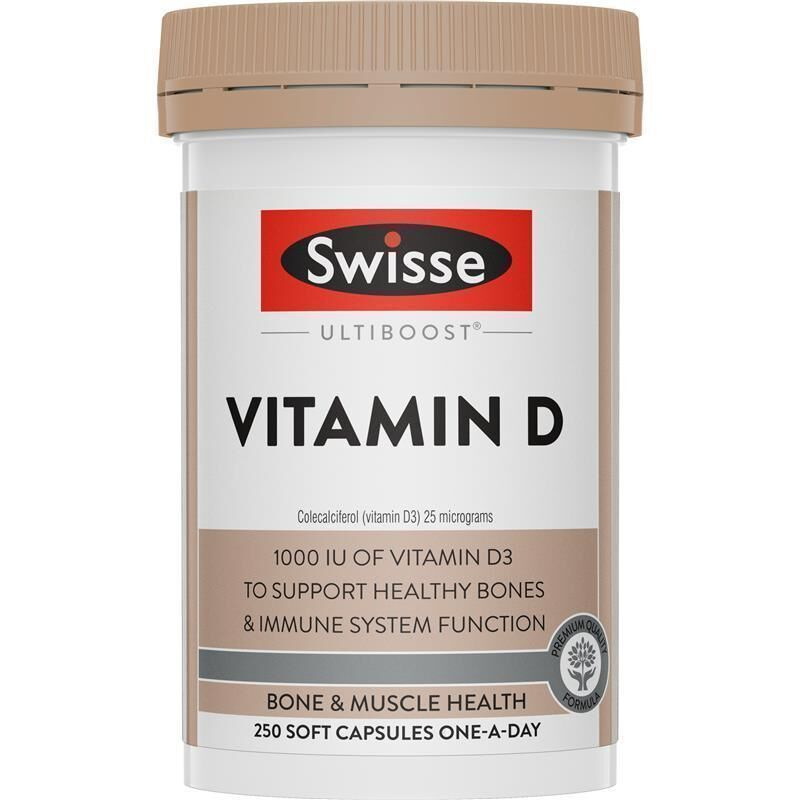 Swisse Ultiboost Vitamin D 250 Capsules