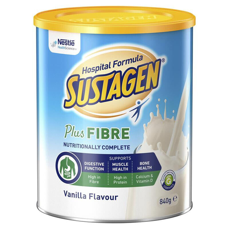 Sustagen Hospital Formula Plus Fibre 840g Vanilla Flavour