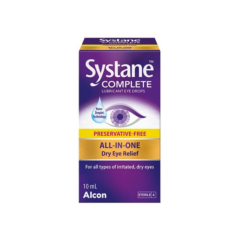 Systane Complete Lubricant Preservative Free Eye Drops 10ml
