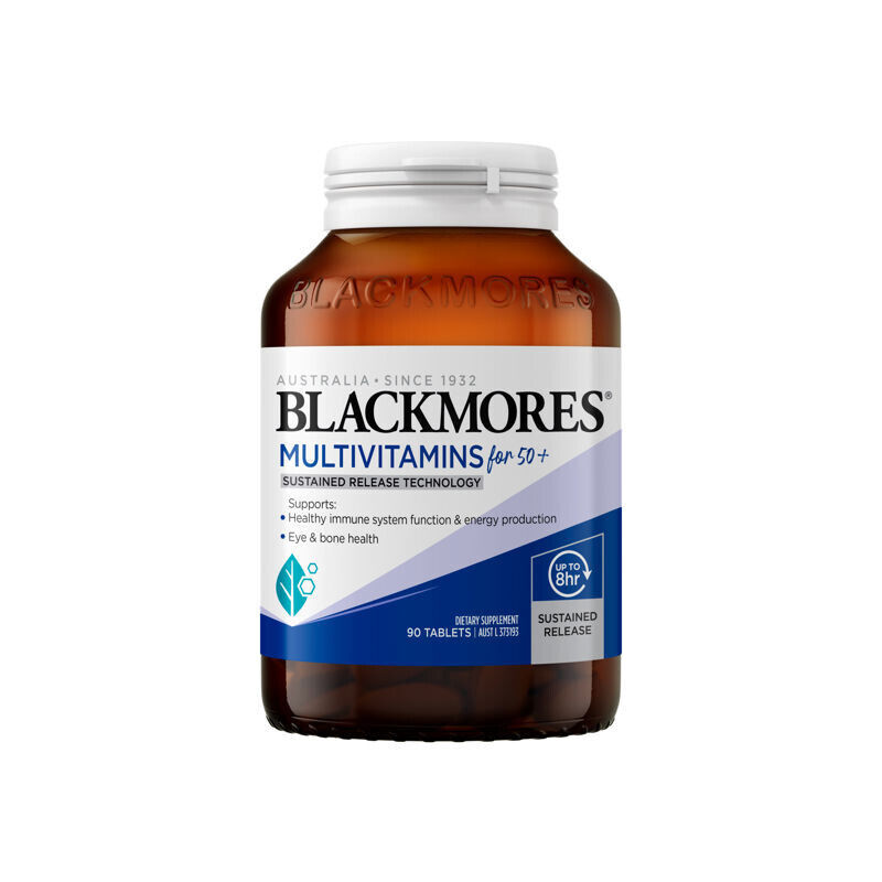 Blackmores Multivitamins For 50+ Sustained Release Technology 90 Tablets