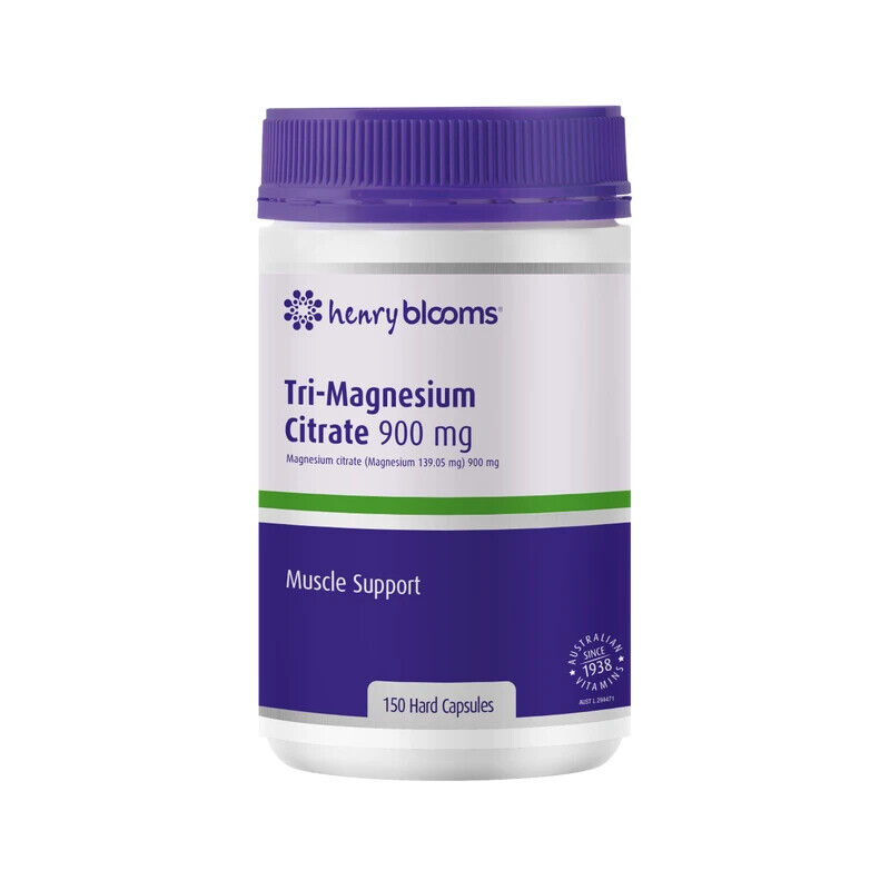 Henry Blooms Tri Magnesium Citrate 900mg 150 Capsules