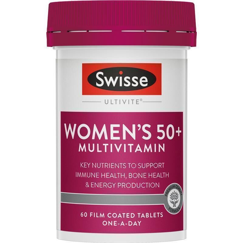 Swisse Ultivite Women's 50+ Multivitamin 60 Tablets