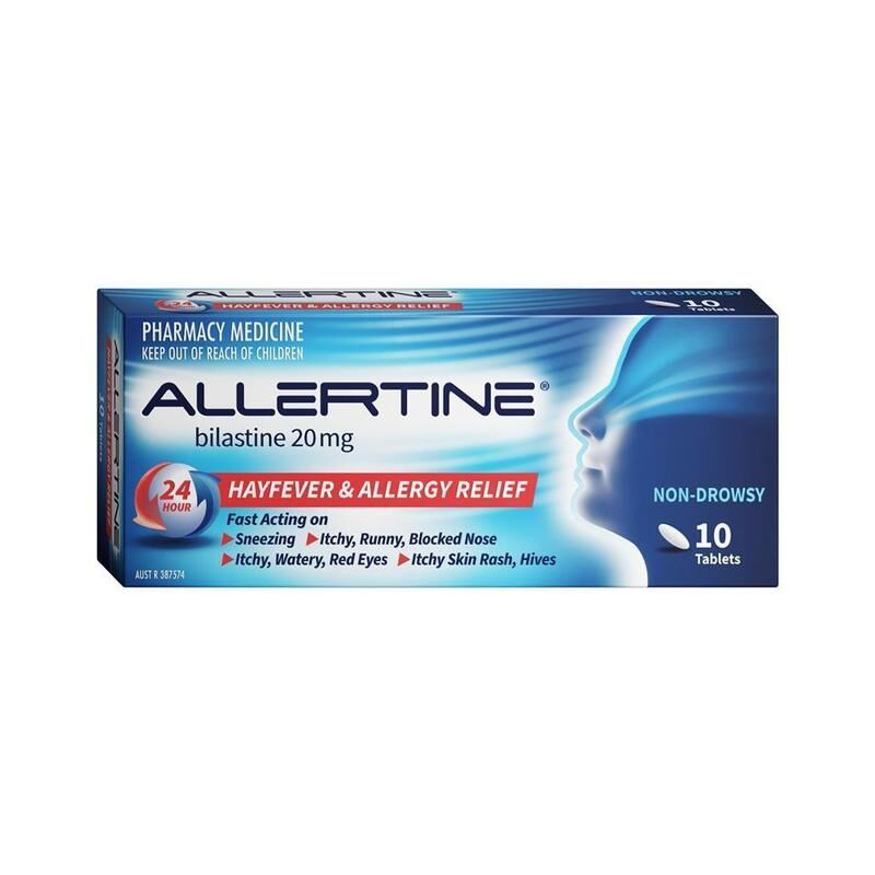 Allertine Bilastine 20mg 10 Tablets