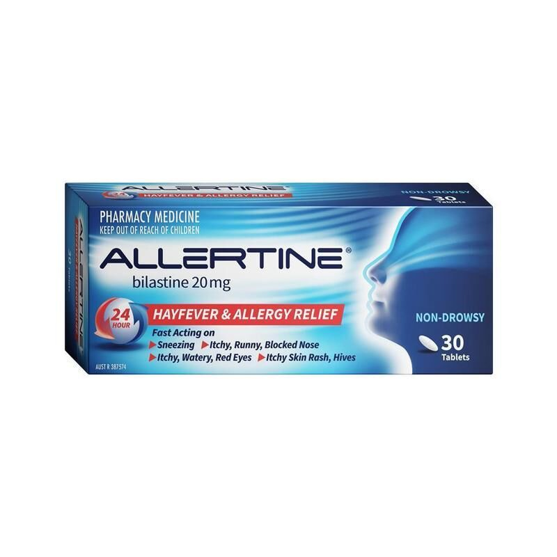 Allertine Bilastine 20mg 30 Tablets