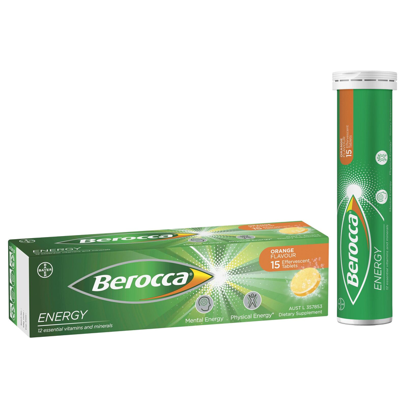 Berocca Energy Orange 15 Effervescent Tablets