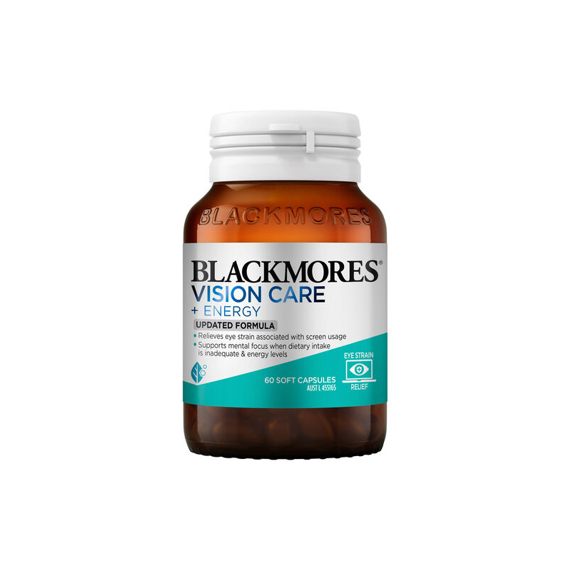Blackmores Vision Care + Energy 60 Capsules