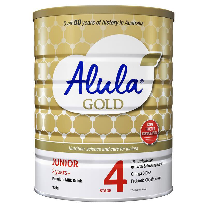 Alula Gold Stage 4 Junior Premium Milk Drink 2 Years+ 900g