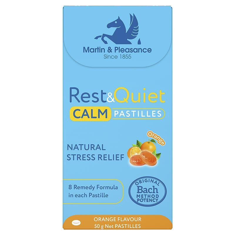 Rest & Quiet Calm Pastilles Orange Flavour 50g