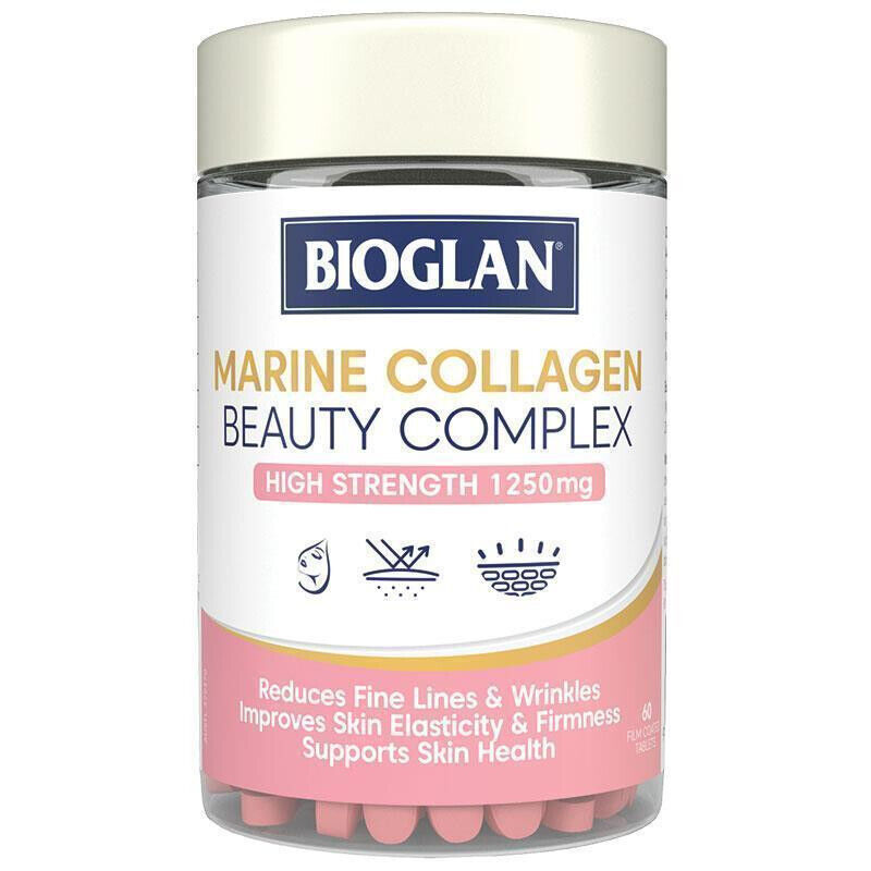 Bioglan Marine Collagen Beauty Complex High Strength 1250mg 60 Tablets