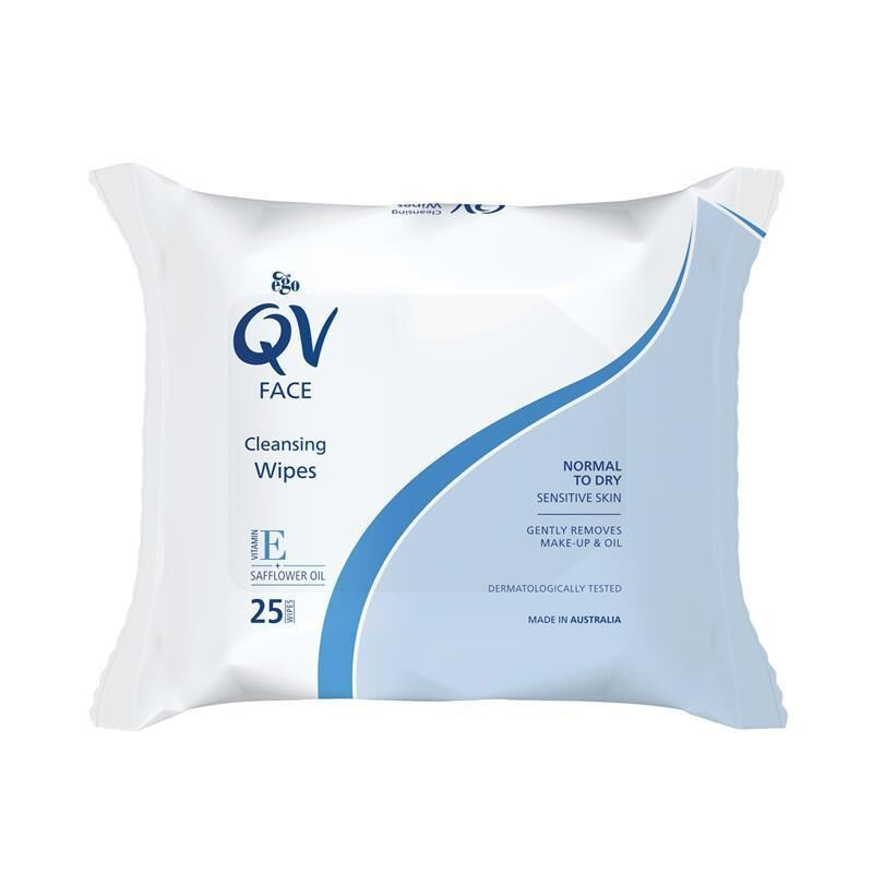 Ego Qv Face Cleansing Wipes 25 wipes