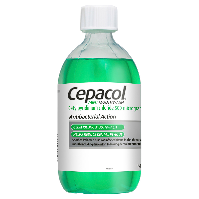 Cepacol Antibacterial Mint Mouthwash 500ml
