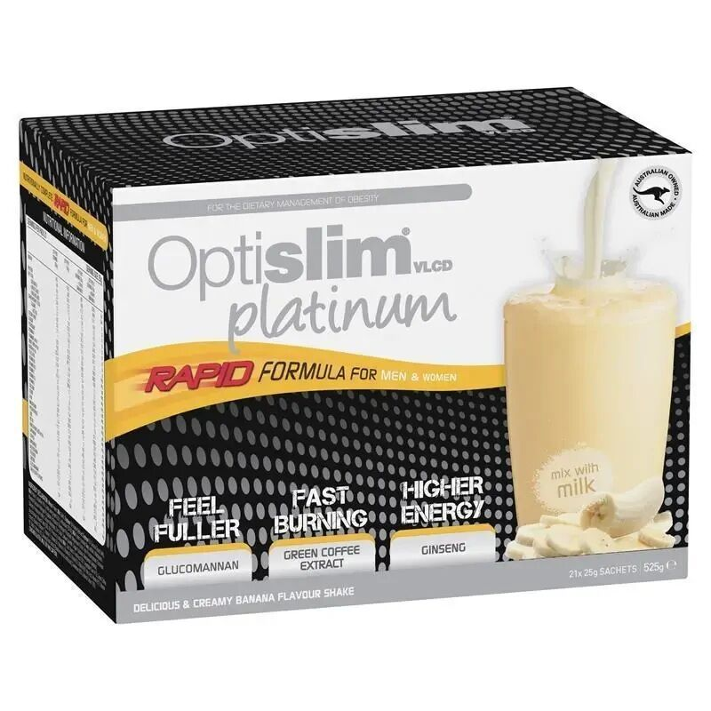 Optislim VLCD Platinum Banana 21 x 25g Sachets