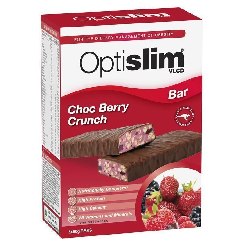 Optislim VLCD 5 Bar Pack Choc Berry Crunch
