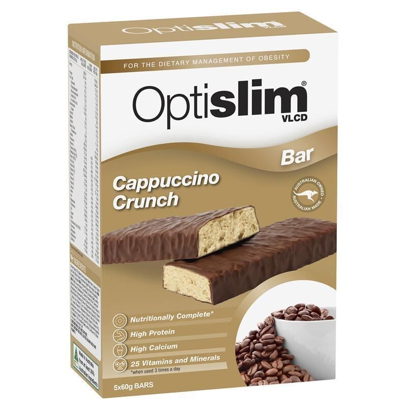 Optislim VLCD 5 Bar Pack Cappuccino Crunch