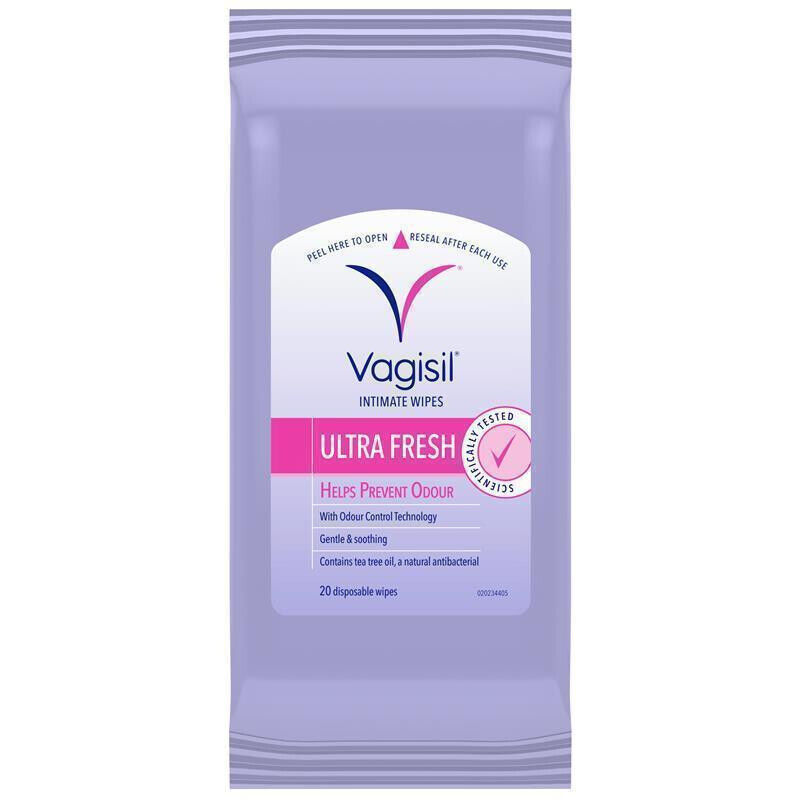 Vagisil Ultra Fresh Intimate Wipes 20 Disposable Wipes