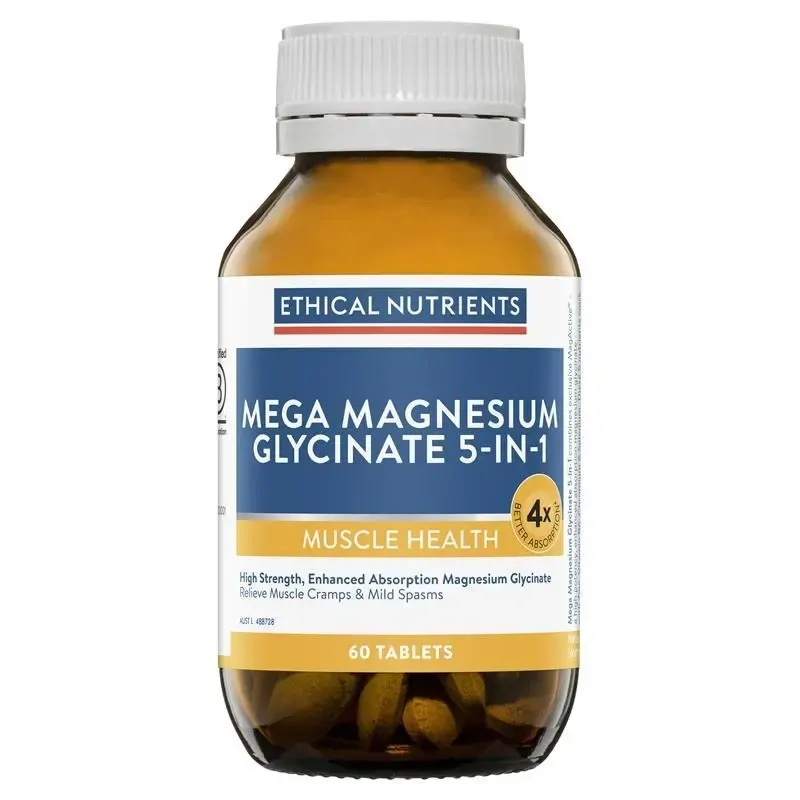 Ethical Nutrients Mega Magnesium Glycinate 5-in-1 60 Tablets