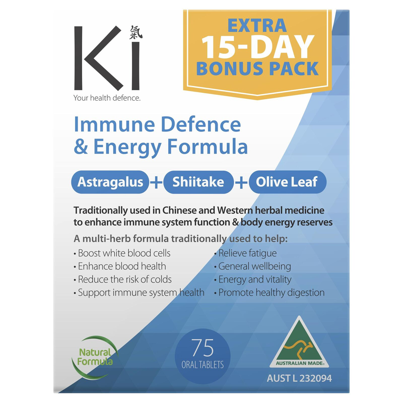 KI Immune Defence & Energy Formula 75 Tablets