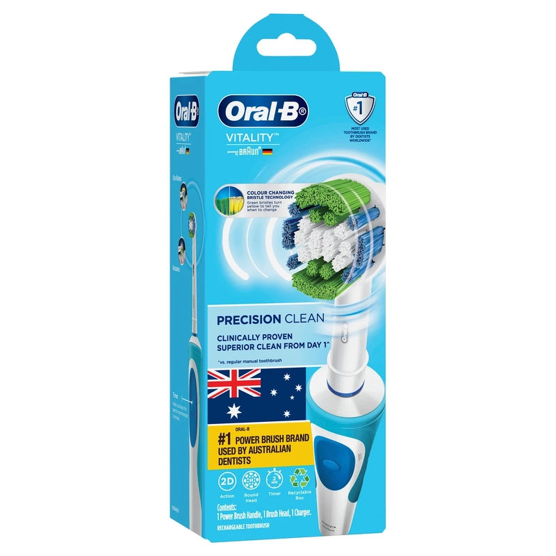 Oral B Vitality Precision Clean Electric Toothbrush 1 Pack