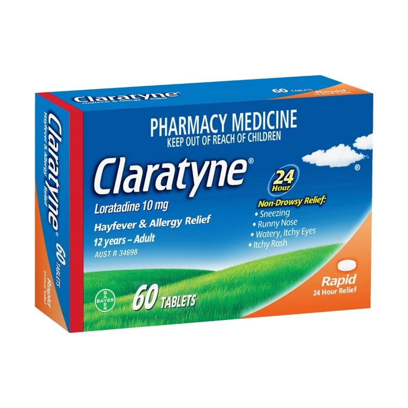 Claratyne 10mg 60 Tablets 