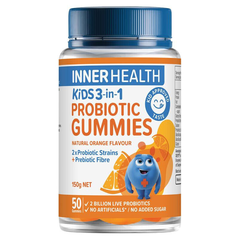 Inner Health Kids 3-in-1 Probiotic 50 Gummies