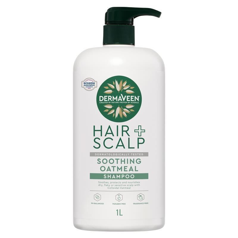 DermaVeen Hair + Scalp Soothing Oatmeal Shampoo 1L