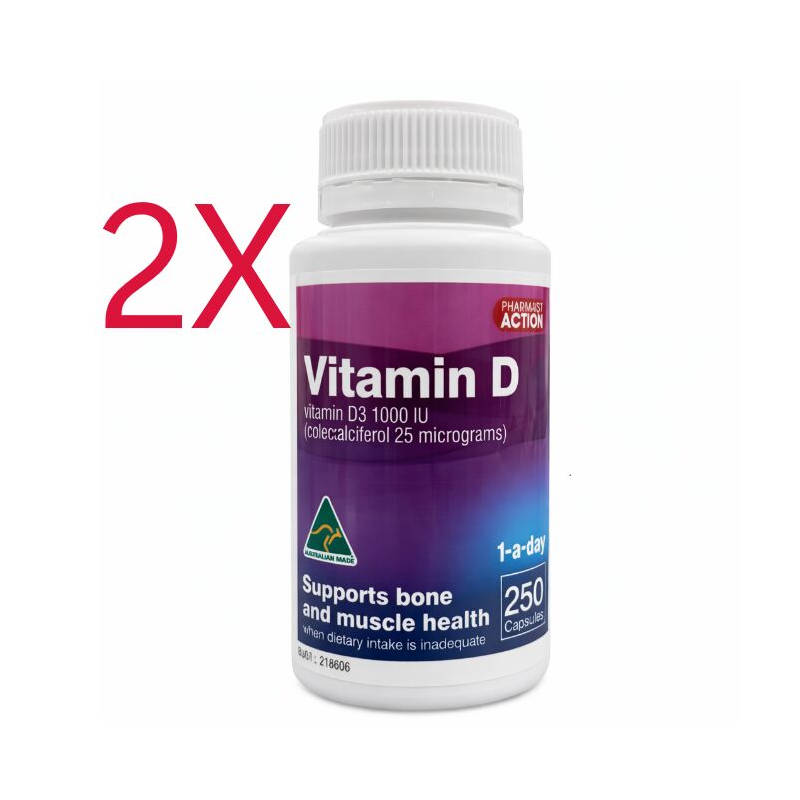 Pharmacy Action Vitamin D 500 Capsules Same As Ostelin Vitamin D
