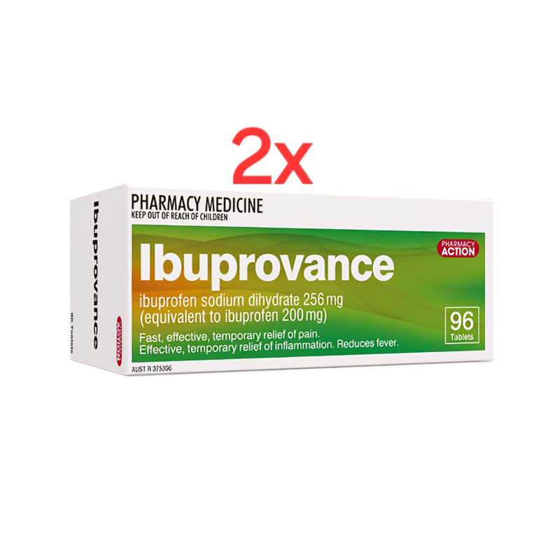 Pharmacy Action Ibuprovance 192 Tablets Same as Nurofen Zavance