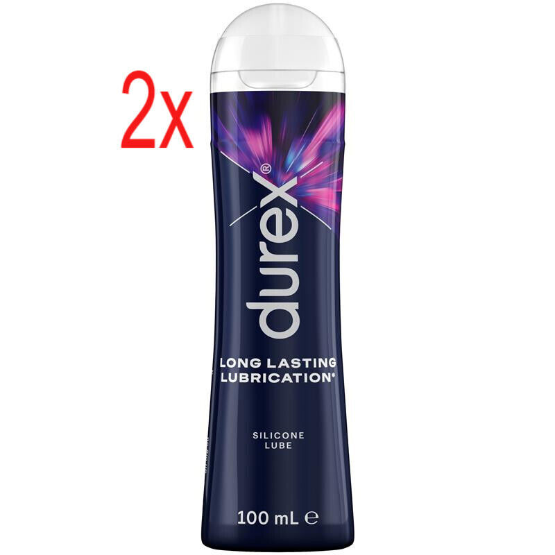 2X Durex Long Lasting Lubrication Silicone Lube 100ml Lubricant