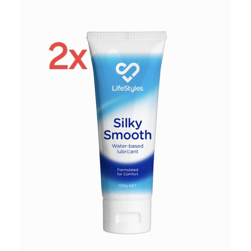 2X LifeStyles Silky Smooth Water-Based Lubricant 100g