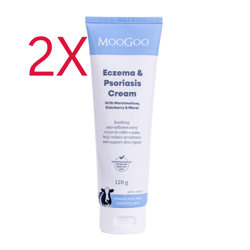 2X MooGoo Eczema & Psoriasis Cream With Marshmallow 120g