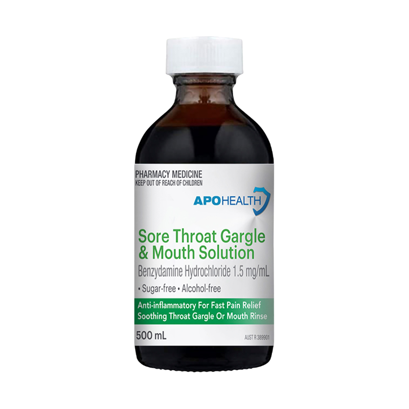 APH Sore Throat Gargle & Mouth Solution 500ml