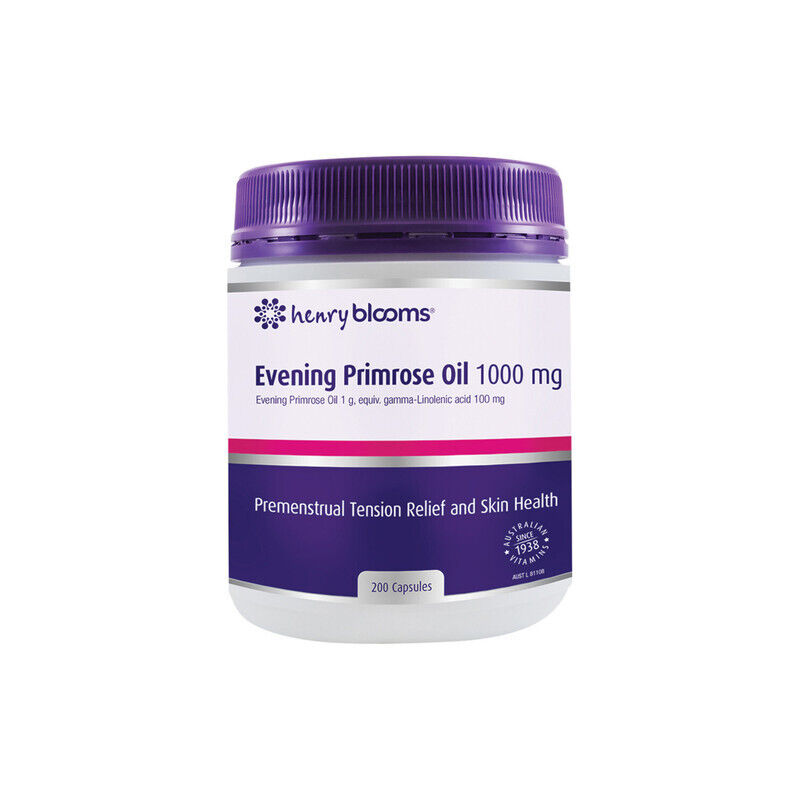 Henry Blooms Evening Primrose Oil 1000mg 200 Capsules